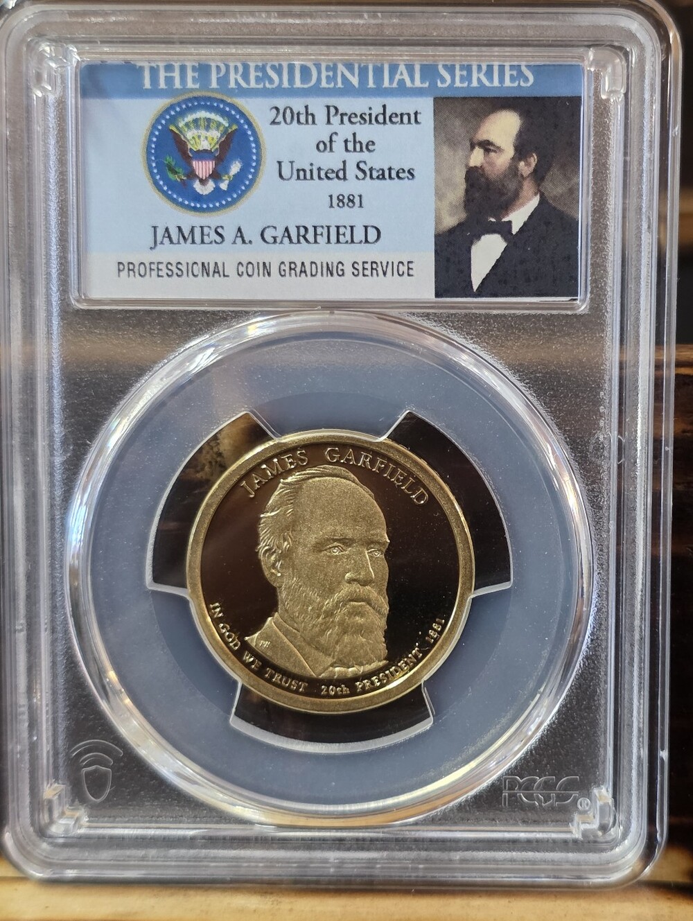 2011-S James Garfield Presidential Dollar PCGS PR69DCAM Proof